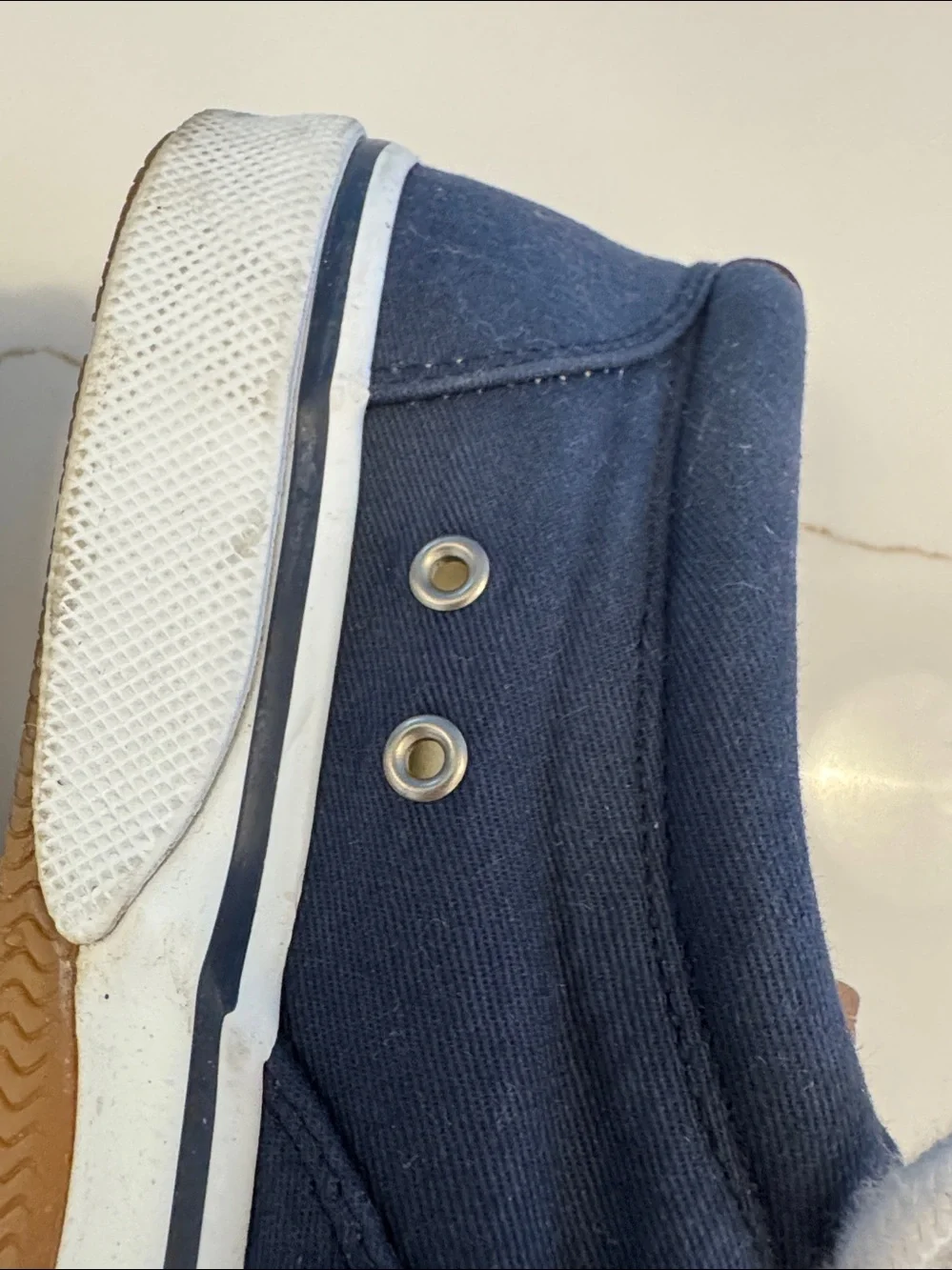 Sperry Navy Top Sider Canvas Lace-Up Men’s Shoes
